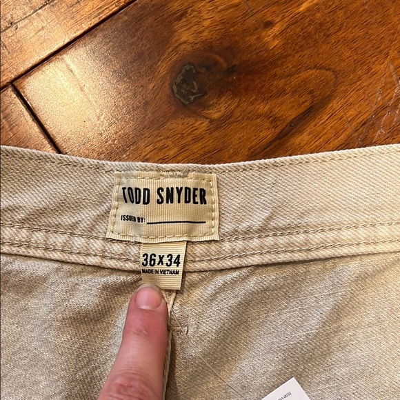 Men's Todd Snyder Stone Pants 36x34 NWT - Picture 3 of 7